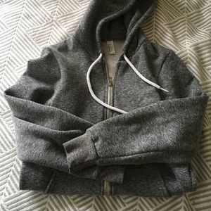 American Apparel Zip-Up Hooded Swearshirt
